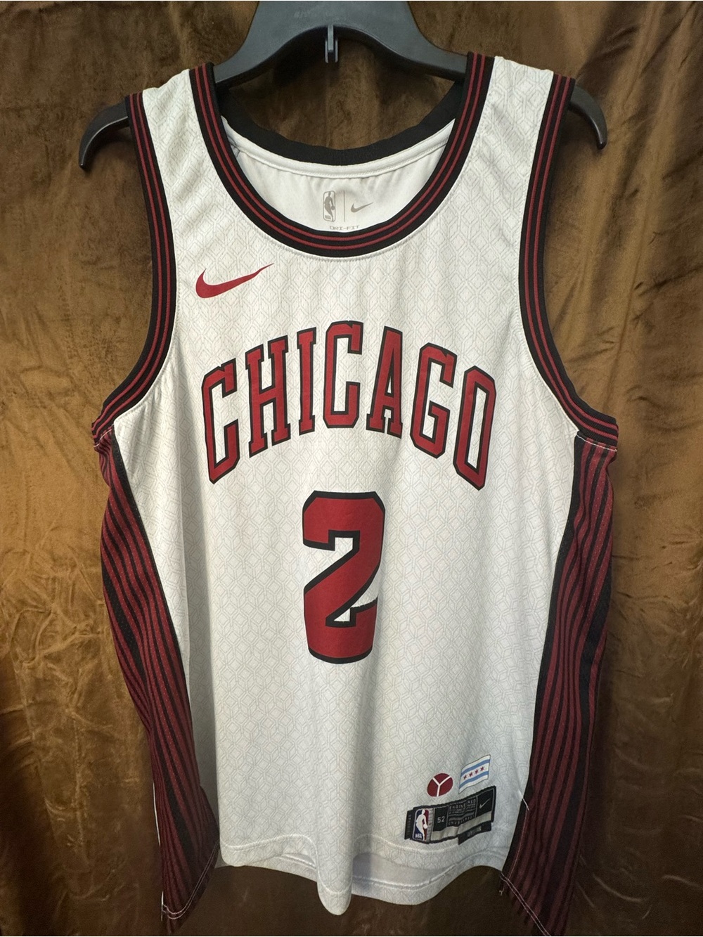 NBA Chicago Basketball Jersey - White/Red #2